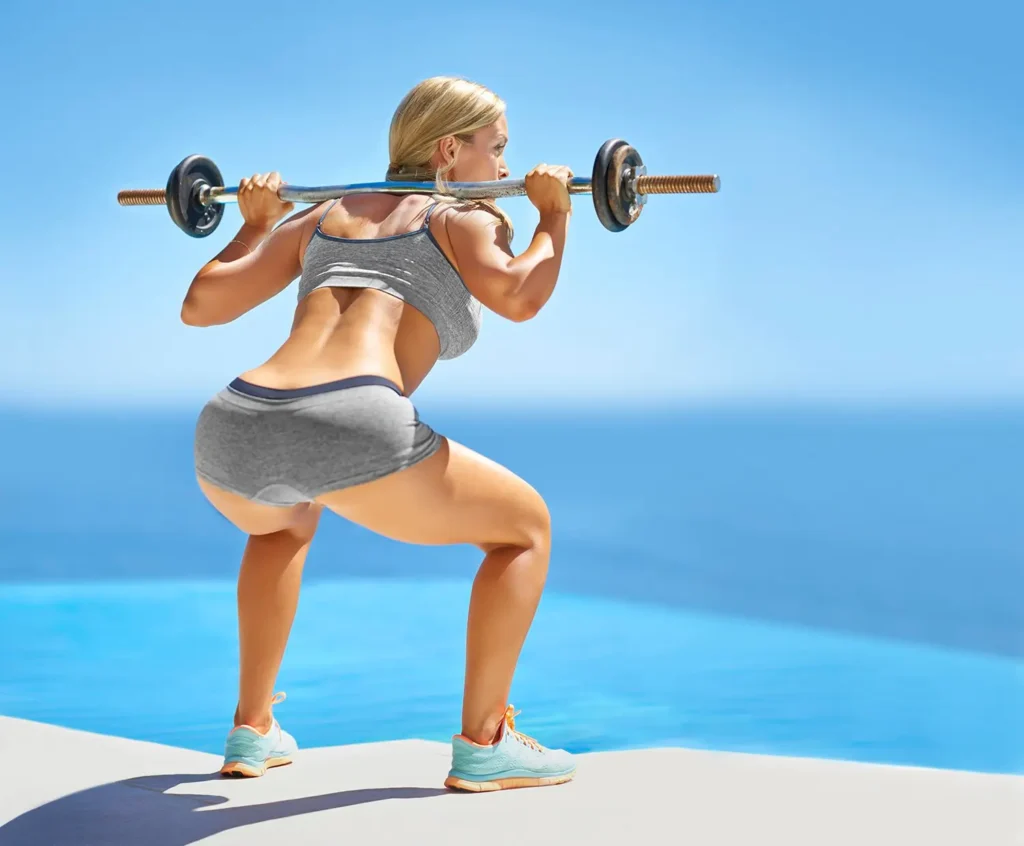 A person lifting dumbbells, focusing on arm muscles Portsmouth 